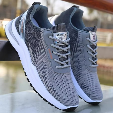 

men‘s shoes spring and summer fly woven mesh breathable sports casual shoes fashion versatile men‘s board shoes mesh shoes men‘s single