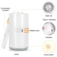 thumbnail image 4 of Mini Air Pump with Light 1300mAh Rechargeable Air Pump  Electric Inflation Pump for Air Mattress Swimming Rings Inflatable Beds, 4 of 7