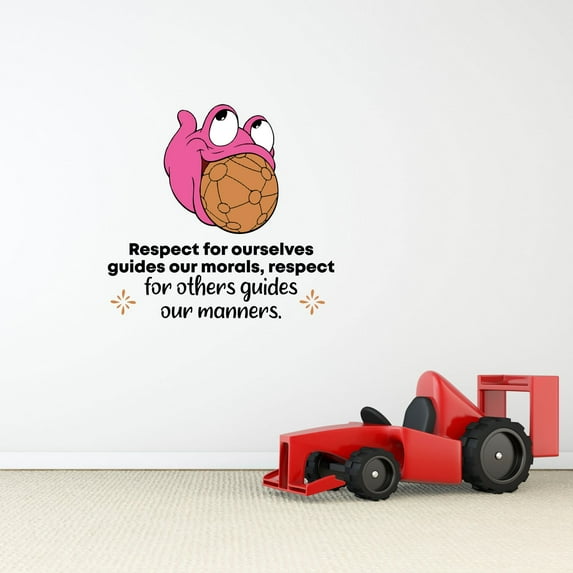 Respect Treasure Planet Morph Quote Cartoon Quotes Decors Wall Sticker Art Design Decal for Girls Boys Kids Room Bedroom Nursery Kindergarten Home Decor Stickers Wall Art Vinyl Decoration (20x20 inch)