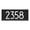 Black/White, variant on Custom Mailbox Address Plaque, Personalized House Number Sign with Modern Numbers