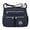 Black, variant on Lightweight Travel Purse Women Crossbody Waterproof Nylon Multi Pocket Bag