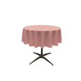 thumbnail image 1 of TCpop51R-RoseP79 LA Linen Nappe en Popeline de Polyester, Rose Poussiéreux - 51 Po. Rond, 1 of 4