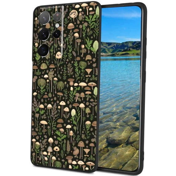 Gothic-dark-Fantasy-Forest-Woodland-plant-10 Phone Case, Degined for Samsung Galaxy S21 Ultra Case Men Women, Flexible Silicone Shockproof Case for Samsung Galaxy S21 Ultra