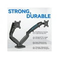 thumbnail image 5 of Rosewill Dual Monitor Mount, Full Adjustable Monitor Desk Mount Swivel Vesa Bracket with C Clamp, Grommet Mounting Base for 15 to 32 Inch Computer Screens - Each Arm Holds 4.4 to 19.8lbs, 5 of 5