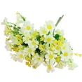 thumbnail image 2 of Faux Daisy and Aster Artificial Flower Bouquet, Outdoor Fade Resistant Fake Flowers for Home Garden Decoration, 1 Bunch, 2 of 7