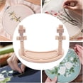 thumbnail image 2 of Adjustable Embroidery Stand, Rotated Stand Beech Wood Embroidery Hoop Holder for Arts Crafts Sewing, 2 of 5