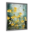 thumbnail image 2 of Designart "Yellow Buttercup Flower Beauty I" Floral Framed Wall Art - Traditional Yellow Buttercups Bedroom Framed Canvas Wall Art, 2 of 6