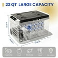 thumbnail image 7 of Simzlife 12 Volt Car Refrigerator 22 Quart Portable Fridge Freezer Compressor Cooler 12/24V DC 110~240 Volt AC for Truck Van RV Camper SUV Travel Camping Road Trips, 7 of 7