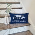 thumbnail image 2 of Farmhouse Throw Pillow Cover 12x20 Inch Porch Therapy Session in Progress Turquoise Outdoor Spring Front Porch Patio Decorations Lumbar Decorative Throw Pillows Cases for Party Room Decor, 2 of 6