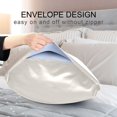thumbnail image 4 of Yayeee Pillowcase Queen Size Set of 2 Satin Wrinkle Resistant Pillow Case, Beige Cute Flower, 4 of 7