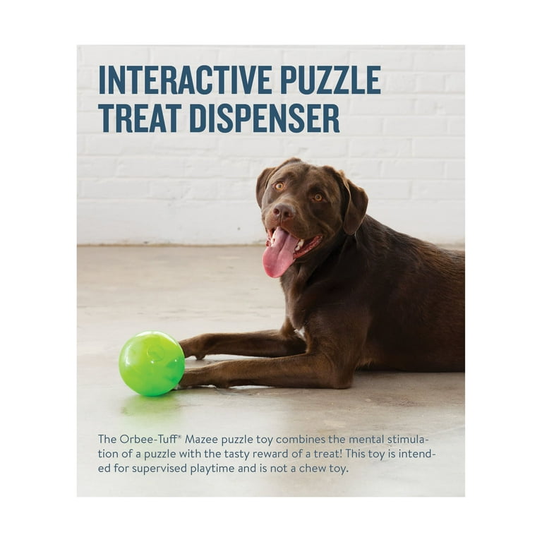 Treat Maze Interactive Puzzle Dog Toy, Green