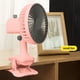 thumbnail image 1 of Ventilador USB con clip y batería | Ventilador portátil de escritorio de 3 velocidades para oficina, dormitorio y viajes | Recargable de 1200 mAh, funcionamiento silencioso, cabezal móvil y soporte, 1 of 6