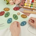 thumbnail image 3 of Rhinestone 8 PCS Egypt Evil Eye Patch 1.4x2.1inches 4 Color Bling Rhinestone Beaded Patches Evil Eye Beaded Appliques Patch Glitter Eye Shape Sew On Applique for Cloth Backpack Decoration, 3 of 6