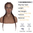 thumbnail image 2 of SEGO Hand Tied Double Dutch Braided Lace Front Wigs Lightweight Synthetic Lace Frontal Cornrow Box Braids Twist Braided Wigs With Baby Hair for Women, 2 of 6