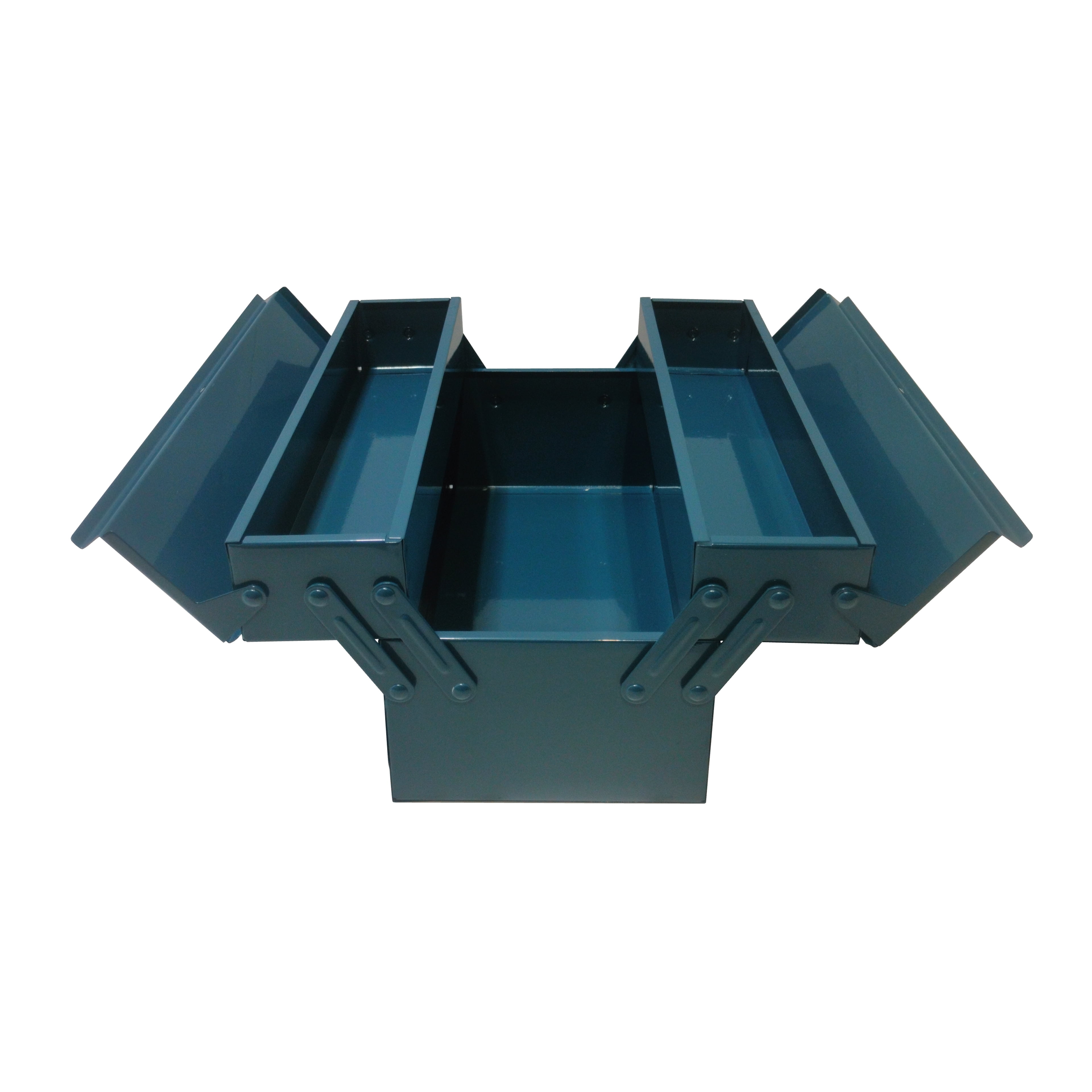 Artist's Loft Art Supply Storage Box - Durable Iron with Easy-Clean Surface - Blue - 14" x 6.4" x 6.6" - 1-Pack
