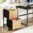 thumbnail image 2 of Ktaxon 2-Drawer File Cabinet Vertical Filing Cabinet for Letter A4-Sized Files Easy to Assemble, Modern Style Fluted Design, 2 of 14