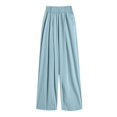 thumbnail image 3 of Women Pants Woman Pants Casual Blue Work Pants Women Lightweight Pants Women High Waisted Pants Women Fall Pants, 3 of 3