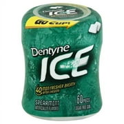 Dentyne Ice Sugarless Chewing Gum Bottle With Spearmint Flavor - 60 Ea, 4 Pack