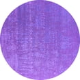 thumbnail image 1 of Ahgly Company Indoor Round Oriental Purple Industrial Area Rugs, 6' Round, 1 of 4