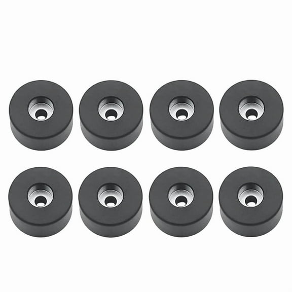8 PACK 192310GS Air Compressor Isolator Pads, Replacement Rubber Isolator Feet 094-0026, E106661,D091007 for Compressors,8 * Air Compressor Isolator Pads,Black