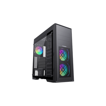 GAMEMAX MASTER 2 Black Tempered Glass USB3.0 and Type C Full Tower ATX Computer Case w/3 x ARGB Fans (Pre-Installed), Support 4090TI GPU and 360mm AIO