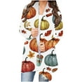 thumbnail image 2 of Lilgiuy Plus Size Cardigan for Women Fashionable Long Sleeve Round Neck Floral Printed Cardigan Jacket Halloween Tops for Shopping, 2 of 5