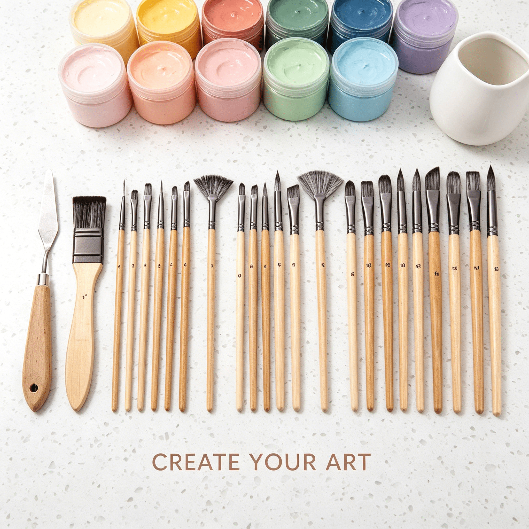 CCOCC 2026 New 24Pcs Watercolor Brushes High Absorbency Oil Paint Brushes Ideal for Beginners Precise Color Watercolor Paint Brushes,Style1