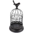 thumbnail image 3 of 1pc Hollow Candlestick Birdcage Design Candle Stand Iron Candlestick Ornament, 3 of 4