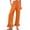 DM80_Saffron, variant on Lumtrix Woman Linen Ruffle Hem Pant Smocked Elastic High Waist Crop Pants Spring Summer Baggy Trousers with Pockets Black M