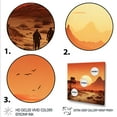 thumbnail image 3 of Designart "Desert Serenity Tranquility in Mexican Landscapes I" People Framed Wall Art Decor - Global Orange Mexican Art Living Room Framed Canvas Art, 3 of 6