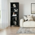 thumbnail image 2 of Simpli Home Artisan SOLID WOOD 72 inch x 26 inch Contemporary 5 Shelf Bookcase in Black, 2 of 9