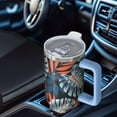 thumbnail image 4 of Colorful Hawaii Theme 40oz Tumbler with Handle, Stainless Mug Flip Straw Lid Vacuum Insulated Cup for Trips, 4 of 5