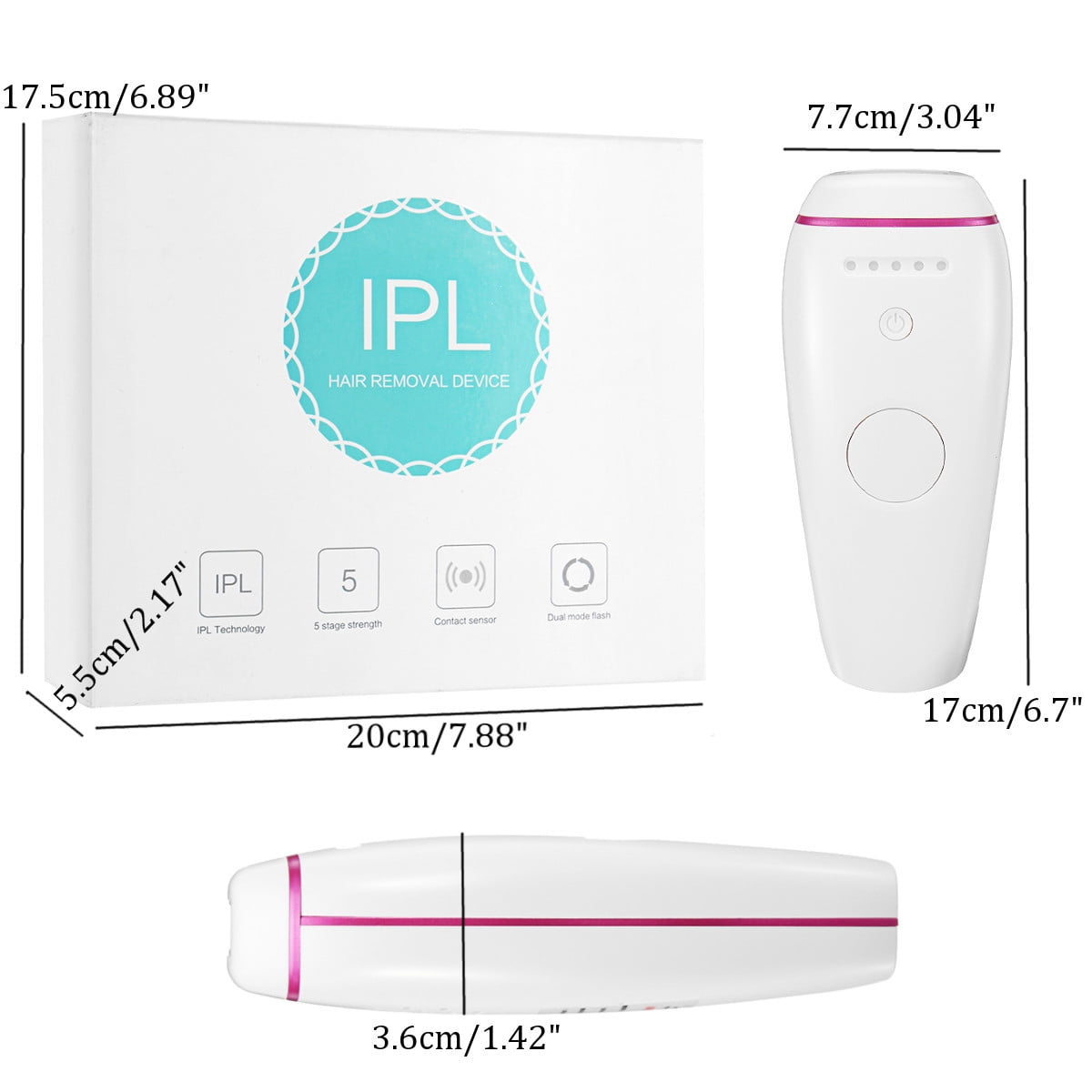 Permanent Hair Removal Device, IPL Epilator Hair Removal Home Use