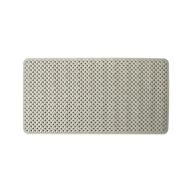 Yhmxh Alfombrillas de baño para baño Alfombra de baño Alfombrilla de baño rectangular antideslizante para ducha, antideslizante, con ventosa para masaje de pies Decoración del baño