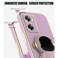 thumbnail image 4 of Compatible with Oppo A57 4G Case Silicone TPU Plating, Oppo A57 4G Cases Cute Astronaut Pattern Phone Case with Stand (Purple), 4 of 14