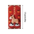 thumbnail image 2 of Gaiwos 2026 Year of the Horse Red Envelopes 6 PCS, Lucky Money Hong Bao with Horse Pattern, Traditional Chinese Red Packets for Lunar New Year Wedding and Gift Giving, 2 of 4
