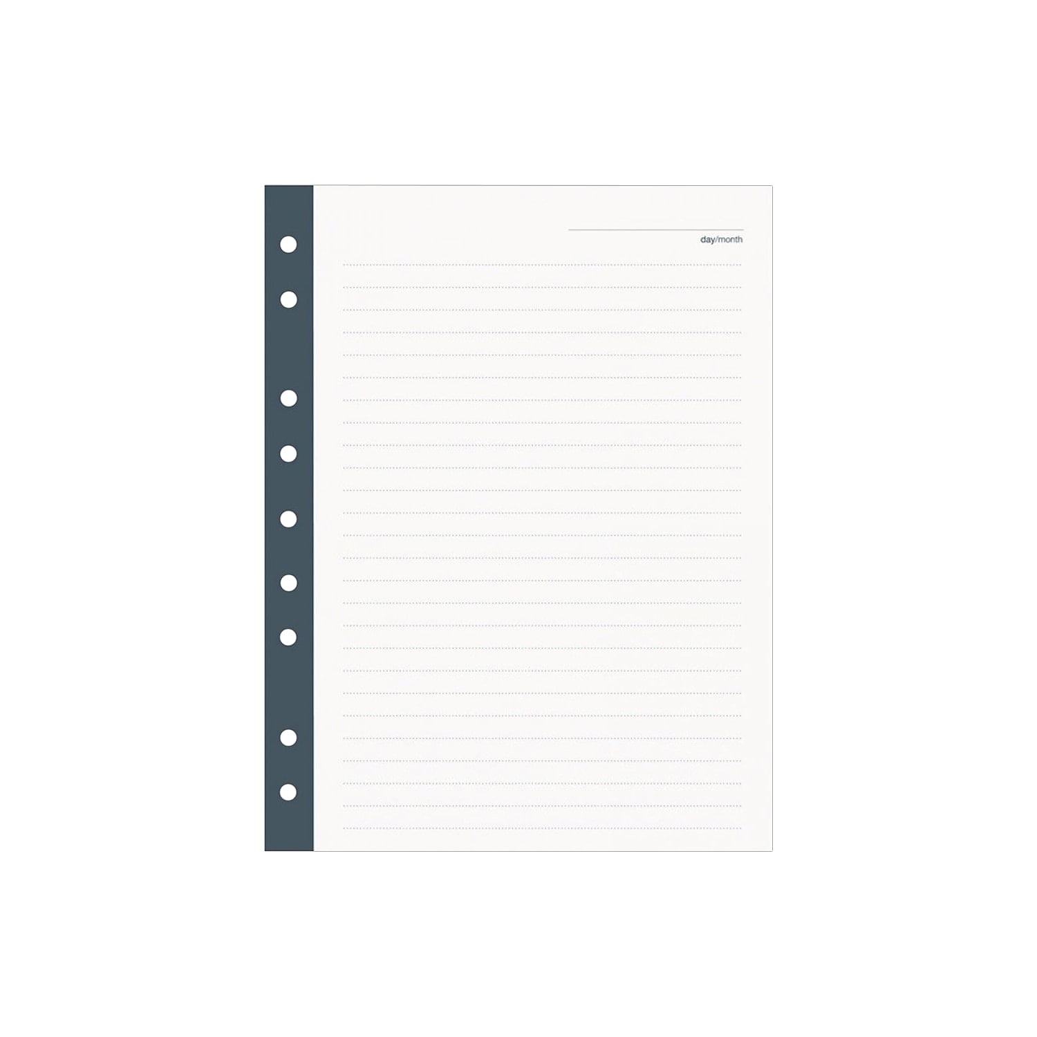 Russell+Hazel Mini SmartDate Wide Ruled Filler Paper 8.38'' x 6.38'' White 80 Sheets/Pack (31270)