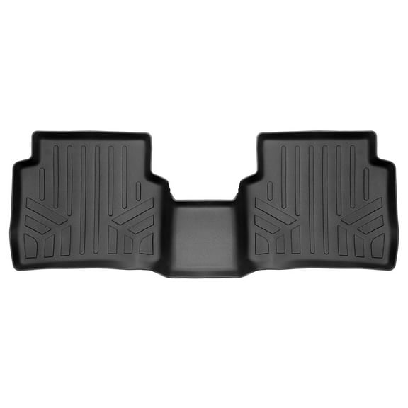 SMARTLINER All Weather Protection Custom Fit Black 2nd Row Floor Mat Liner Set Compatible With 2020-2024 Lincoln Corsair