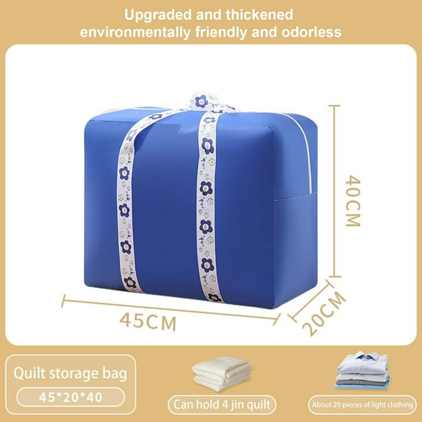 Xihbxyly Bolsa Organizadora Compacta, Almacenamiento de Compresión para Ropa de Cama, Cubo de Viaje Impermeable, Cierre de Cremallera Duradero, Organizador Multiusos para El Hogar, para Mantas y Edre