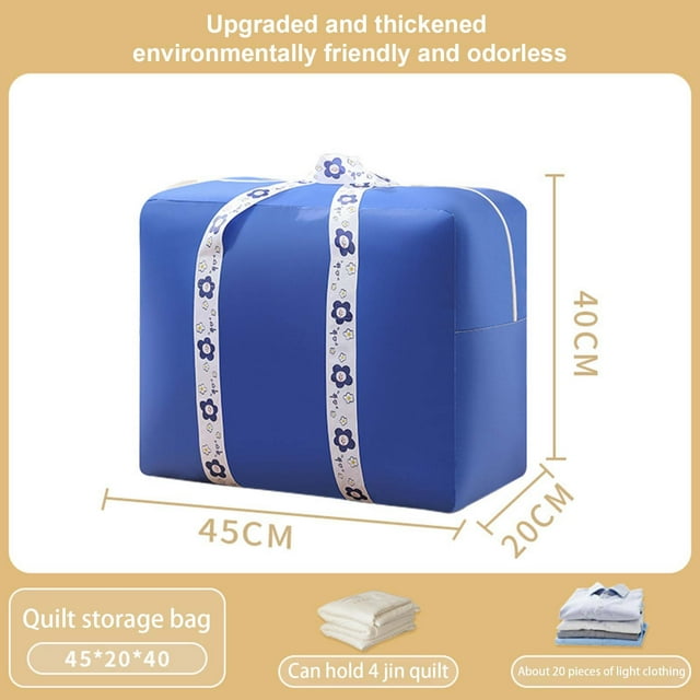 Amzcrzy Storage Bag, Storage Basket, Space Saving Self Compression Organizer Portable Space Storage Packing Bags Space Quilt Compression Storage Bag For Comforters Blankets Bedding a Pouch