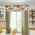thumbnail image 3 of Yayeee Kitchen Valance Rod Pocket 54" x 18" Living Room Window Curtain, Apple Leaves Pattern, 3 of 6