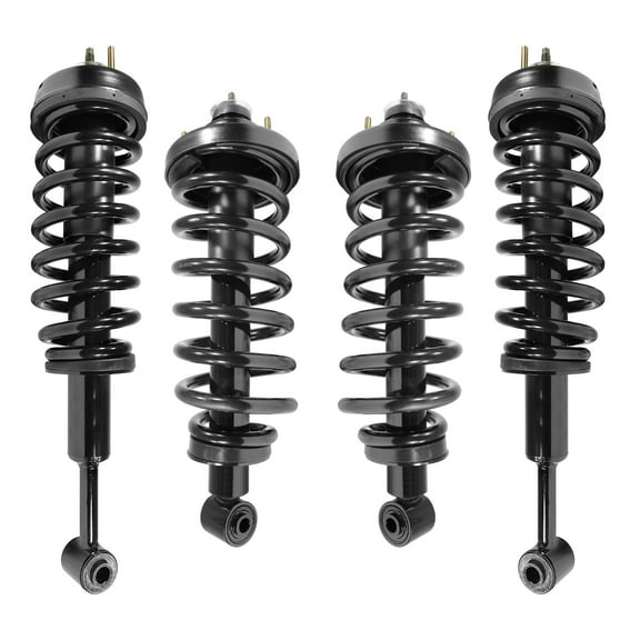 Unity Automotive Front & Rear Complete Strut Assembly Kit Fits 2006-2010 Ford Explorer, 4-11890-15400-001