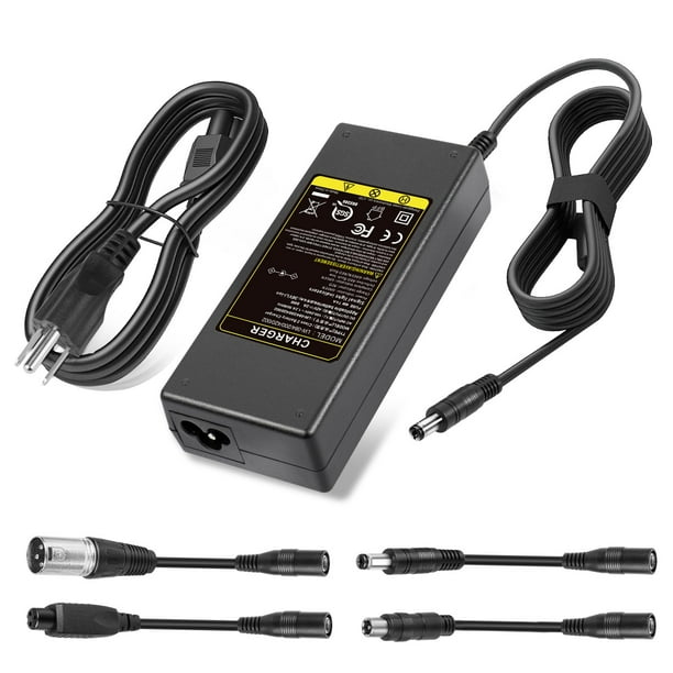 Cargador de batería Fancy Buying 42 V 2A 5 conexiones 100-240 V