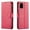 Pink, variant on Samsung Galaxy A02S Case, Starshop Premium Leather Wallet Pocket Credit Card Slots-Brown