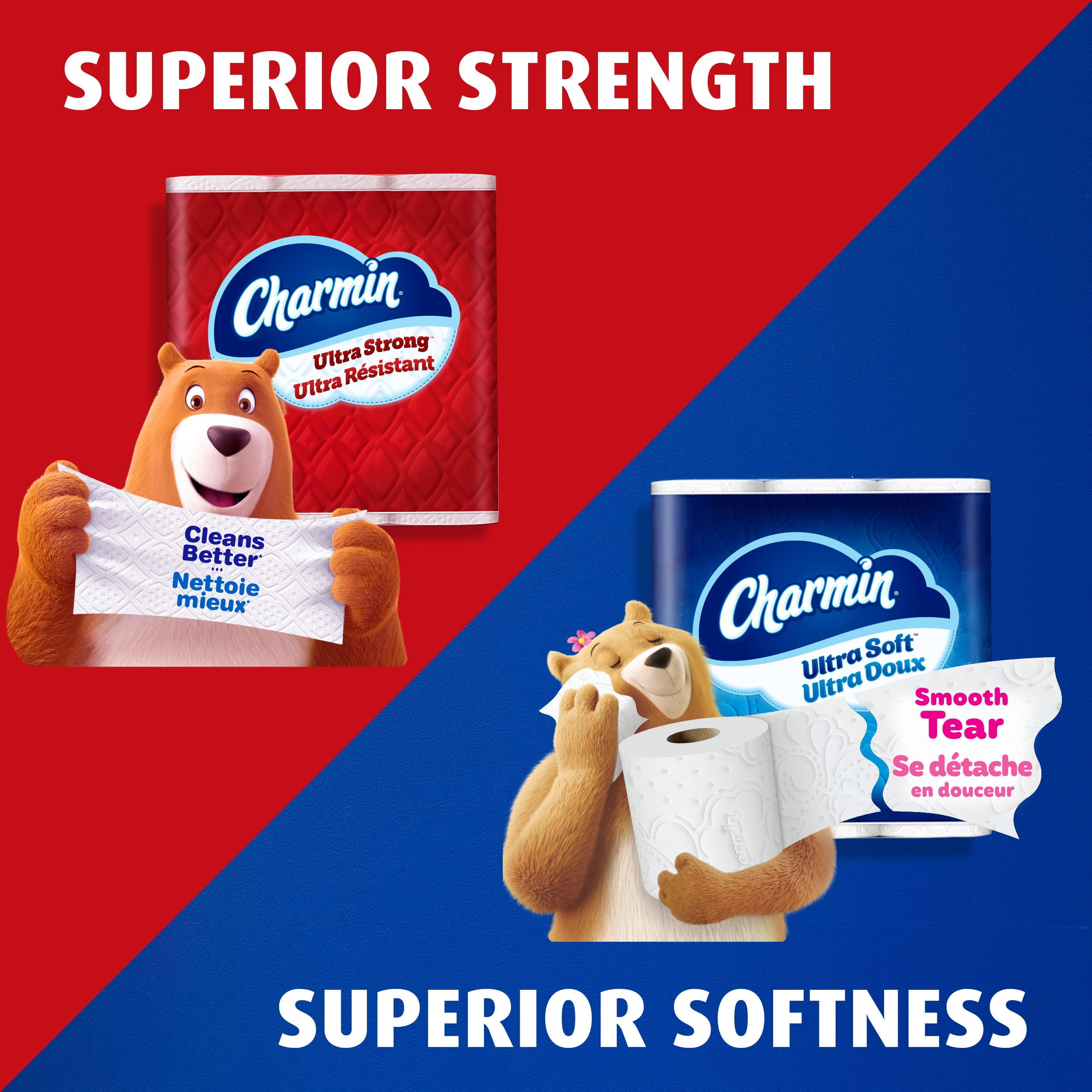 Charmin Toilet Paper Ultra Soft, 30 Triple Rolls = 90 Regular Rolls, 2-ply Bath Tissue, 30 Count