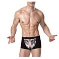 thumbnail image 2 of Magik 4 Pack Adult Mens 3D Wolf Eagle Boxer Briefs Animal Print Underwear Shorts Pants, 2 of 11