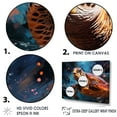 thumbnail image 3 of Designart "Peaceful Underwater Turtle Scene I" Animals Turtle Floater Framed Canvas Wall Art, 3 of 5