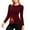 Red-05, variant on Nugftut Womens Thermal Tops Fleece Crew Neck Thermal Shirts Long Sleeve Hem Slit Warm Cold Weather Winter Thermal Tops