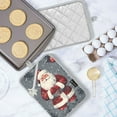 thumbnail image 5 of Yayeee Pot Holders Kitchen Heat Resistant with Pocket 7"x9.8" Cotton Oven Cooking Hot Pads, Christmas Santa, 5 of 7