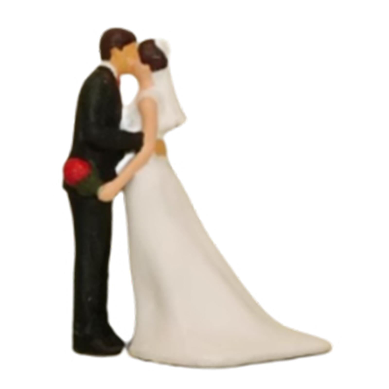 JWQFBC 1:64 Miniature Figures Miniature Scene Figurines Wedding Collections Photography Kiss